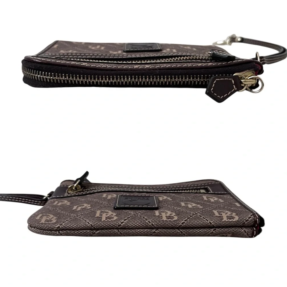 Dooney & Bourke Signature Zip Around Wristlet